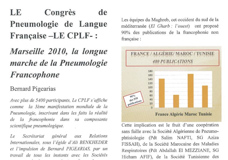 La Réalité Francophone 2010 au CPLF. Bernard PIGEARIAS
