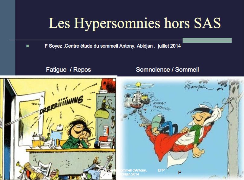 Les Hypersomnies Hors SAS. Dr Franck Soyez