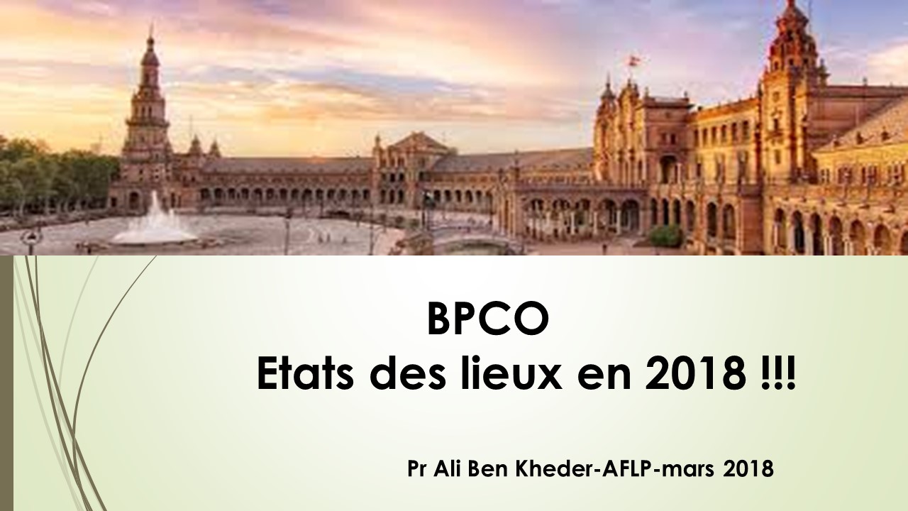 Etat des lieux en 2018. A. Ben Kheder