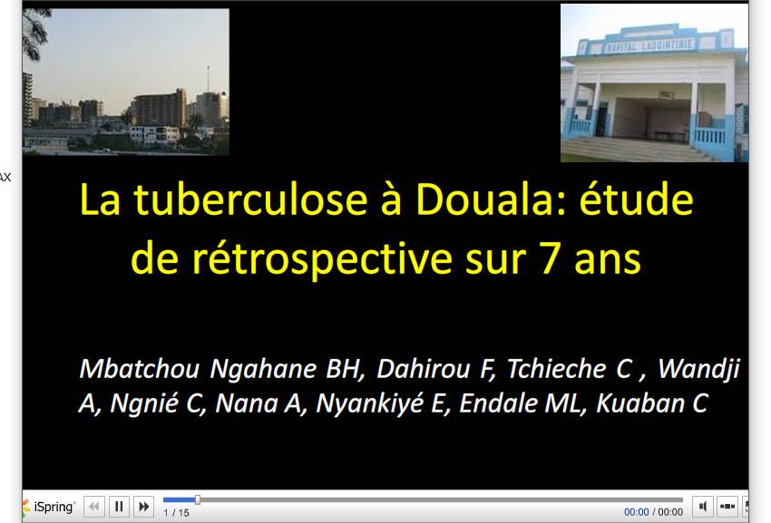 La tuberculose à Douala étude de rétrospective sur 7 ans. Mbatchou Ngahane BH