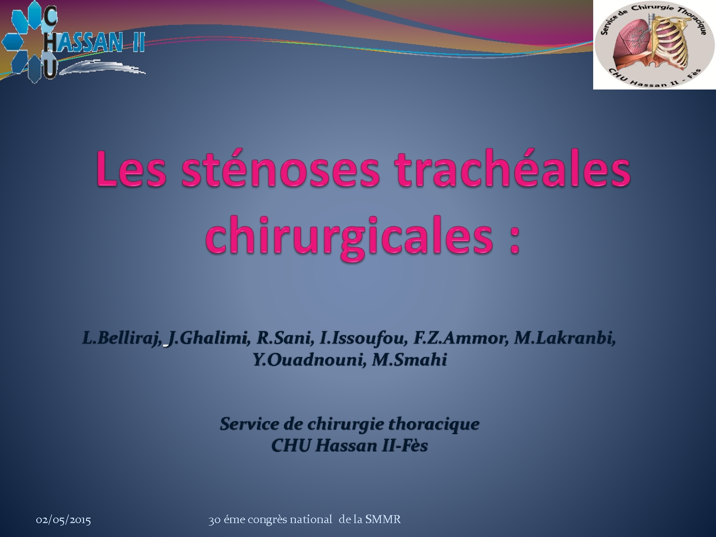Les sténoses trachéales chirurgicales
