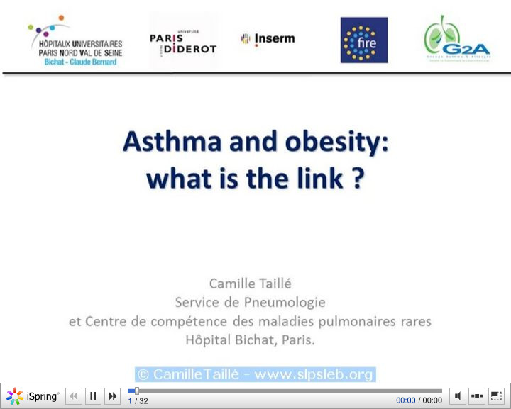 Asthme et Obésité. Camille TAILLE