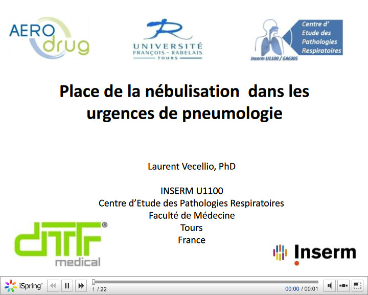 Place de la nébulisation dans les urgences de pneumologie. L. Vecellio