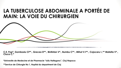 La tuberculose abdominale a portée de main la voie du chirurgien. CE POP