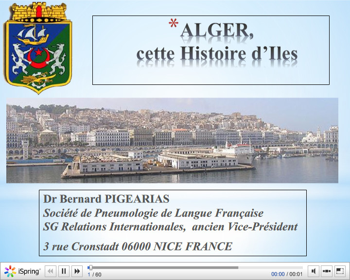 ALGER, cette Histoire d’Iles. Bernard Pigearias