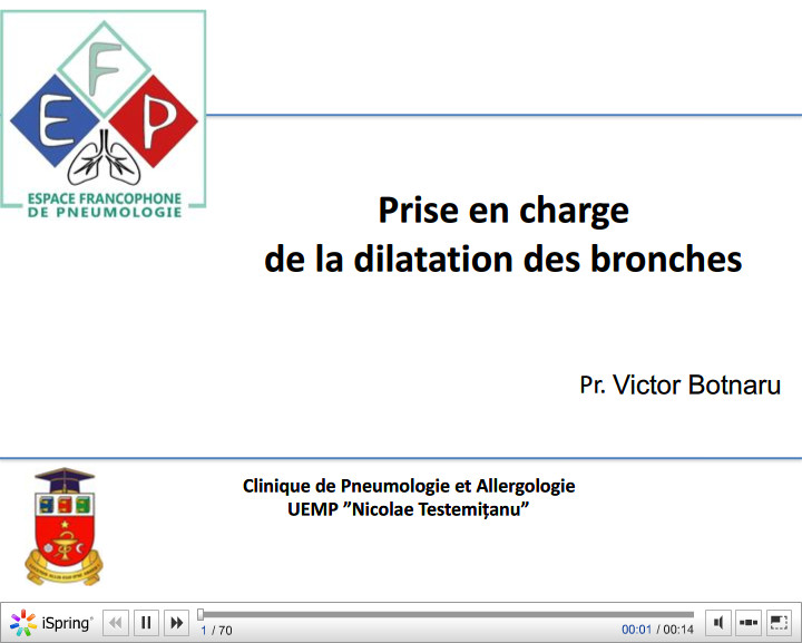 Prise en charge de la dilatation des bronches. Victor BOTNARU